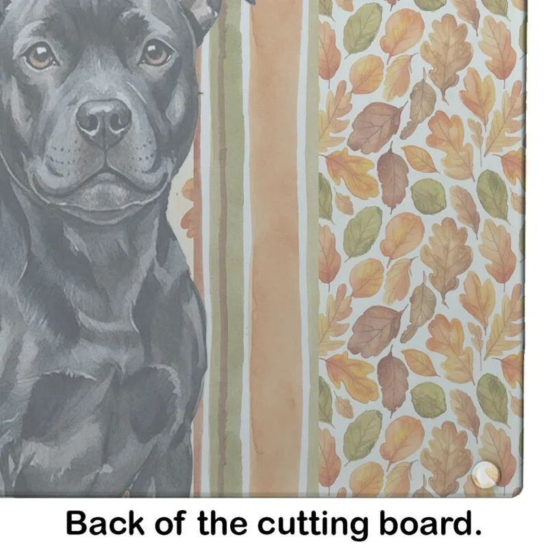 Black Staffordshire Bull Terrier Fall Glass Cutting Board Decorative Tempered Glass Kitchen Board for Cutting or Serving
Black Staffordshire Bull Terrier Fall Glass Cutting Board Decorative Tempered Glass Kitchen Board for Cutting or Serving