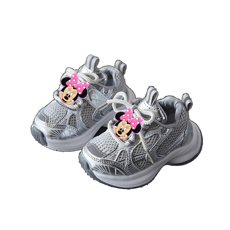 Кроссовки для девочек Disney с Микки Маусом и Минни, весенне-осенняя модная детская повседневная обувь на мягкой подошве, детская дышащая обувь для бега
Кроссовки для девочек Disney с Микки Маусом и Минни, весенне-осенняя модная детская повседневная обувь на мягкой подошве, детская дышащая обувь для бега
