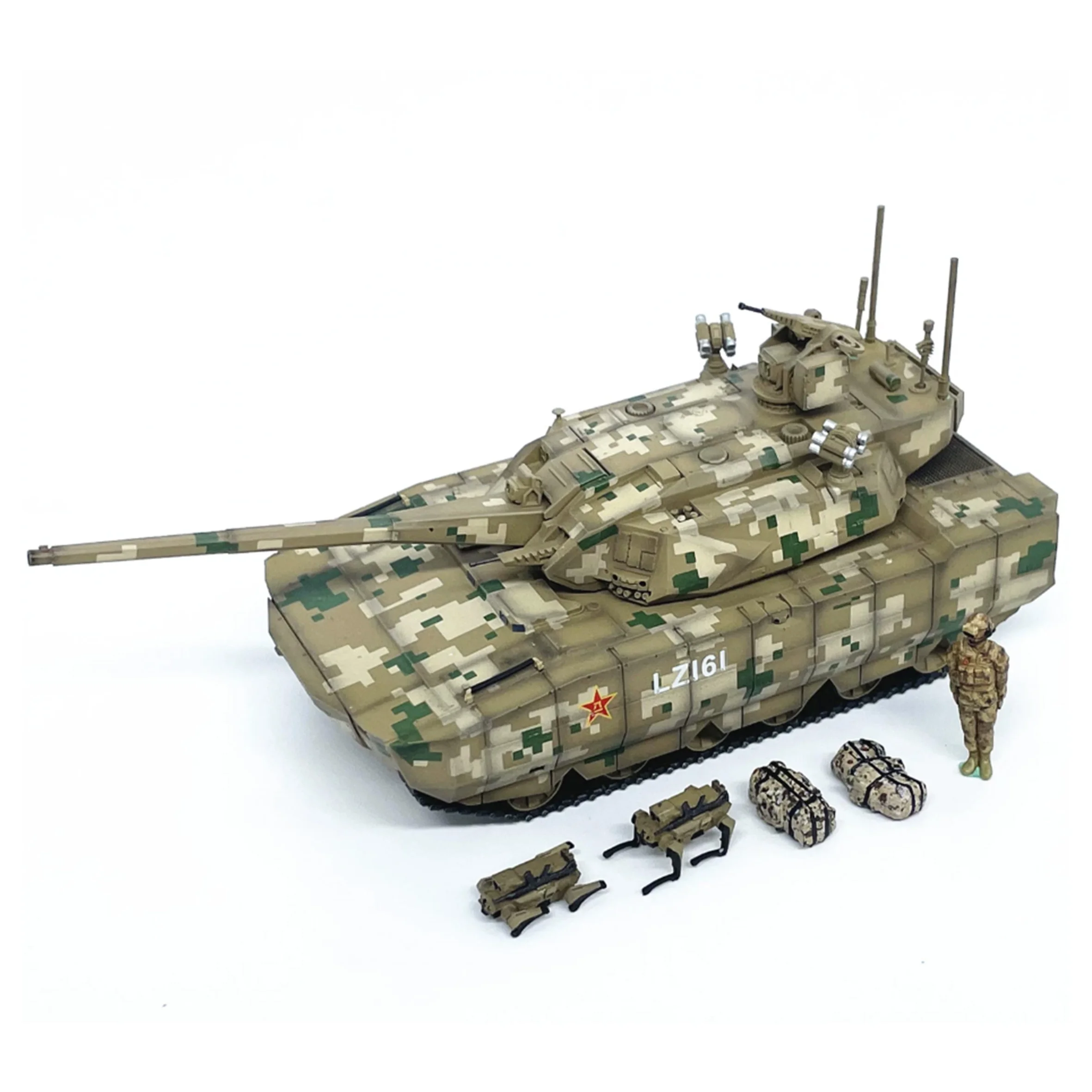 1: 72 Chinese ZTZ-100 Tank Model Random Body Number (with Driver Model) Static Finished Product Model
1: 72 Chinese ZTZ-100 Tank Model Random Body Number (with Driver Model) Static Finished Product Model