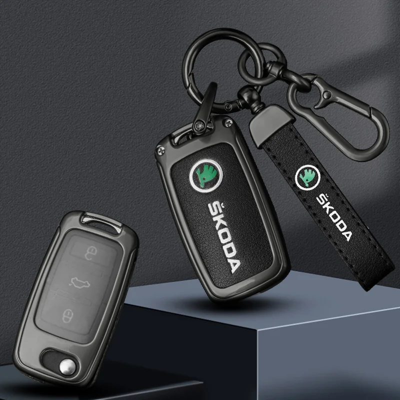 For Skoda Octavia A7 Kodiaq Karoq Zinc Alloy Leather Car Flip Remote Key Fob Case Cover Bag Protector Shell Keychain Accessories
For Skoda Octavia A7 Kodiaq Karoq Zinc Alloy Leather Car Flip Remote Key Fob Case Cover Bag Protector Shell Keychain Accessories