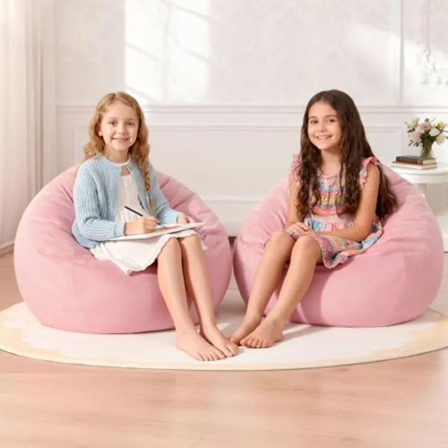2 Pack of 2Feet Bean Bag Chairs: 2' Bean Bags with Memory Foam FilledComfy Beanbag Chairs Round Bean Bag Sofa with Dutch Velvet
2 Pack of 2Feet Bean Bag Chairs: 2' Bean Bags with Memory Foam FilledComfy Beanbag Chairs Round Bean Bag Sofa with Dutch Velvet
