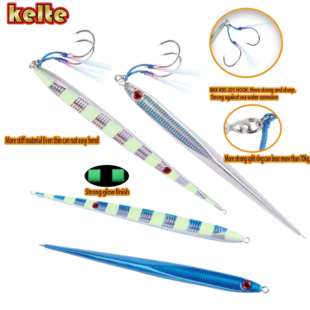 Fast Sink Jig Metal Fishing Lure, Slim Vertical Jig, Jigging Lure, Bait Mahi Yelllow Tail, Tuna Tackle
Fast Sink Jig Metal Fishing Lure, Slim Vertical Jig, Jigging Lure, Bait Mahi Yelllow Tail, Tuna Tackle