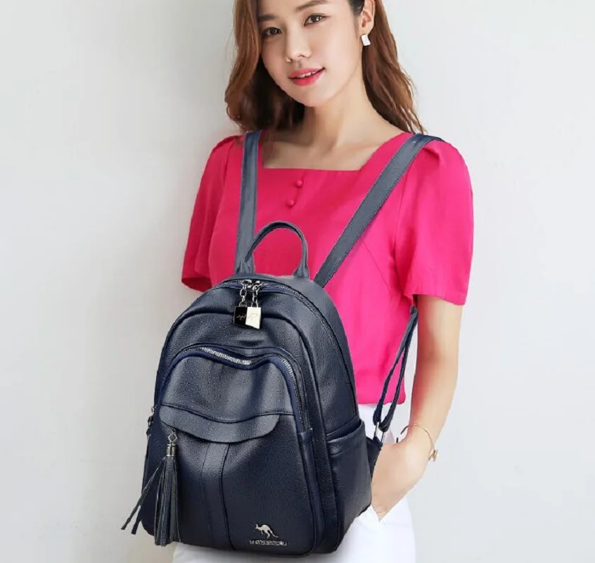 2026 Корейские новые высококачественные мягкие кожаные сумки на плечо с двойной молнией, женские дорожные рюкзаки большой вместимости, школьная сумка
2026 Корейские новые высококачественные мягкие кожаные сумки на плечо с двойной молнией, женские дорожные рюкзаки большой вместимости, школьная сумка