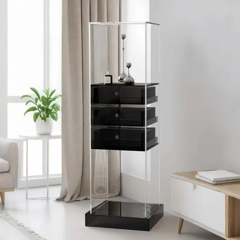 Stainless Steel Acrylic Display Cabinet for Bathroom Living Room Household Storage with Drawer
Stainless Steel Acrylic Display Cabinet for Bathroom Living Room Household Storage with Drawer