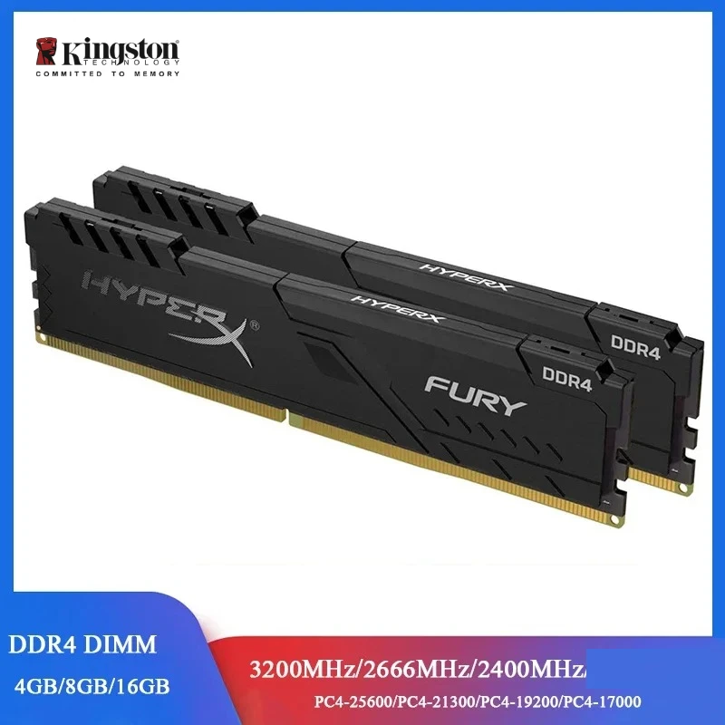 Kingston Memoria Desktop RAM DDR4 8GB 16GB 3200MHz 2400MHz 2666MHz 288 Pins Desktop Memory Only compatible with INtel CPU
Kingston Memoria Desktop RAM DDR4 8GB 16GB 3200MHz 2400MHz 2666MHz 288 Pins Desktop Memory Only compatible with INtel CPU