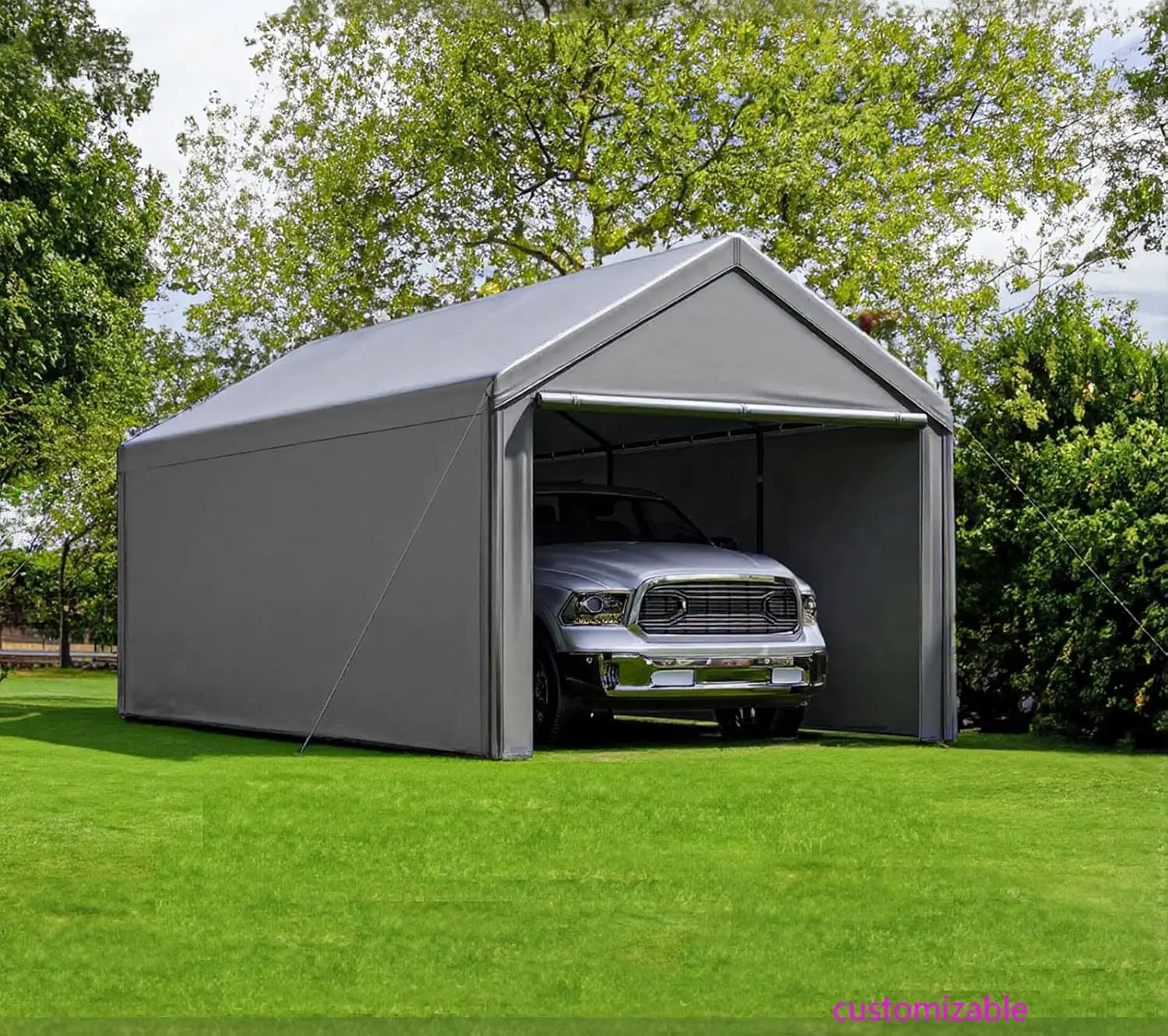 Carport 10x20 футов сверхмощный навес со стальным навесом для хранения, портативная палатка для гаражных вечеринок, всесезонный брезент для Carport (серый)
Carport 10x20 футов сверхмощный навес со стальным навесом для хранения, портативная палатка для гаражных вечеринок, всесезонный брезент для Carport (серый)