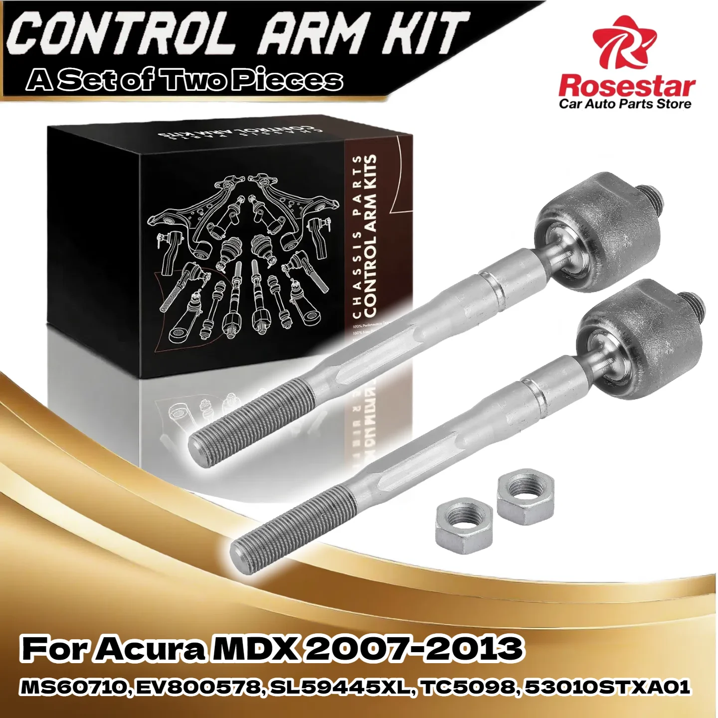 2 шт. передний левый и правый внутренний наконечник рулевой тяги для Acura MDX 2007-2013 MS60710, EV800578, SL59445XL, TC5098, 53010STXA01
2 шт. передний левый и правый внутренний наконечник рулевой тяги для Acura MDX 2007-2013 MS60710, EV800578, SL59445XL, TC5098, 53010STXA01