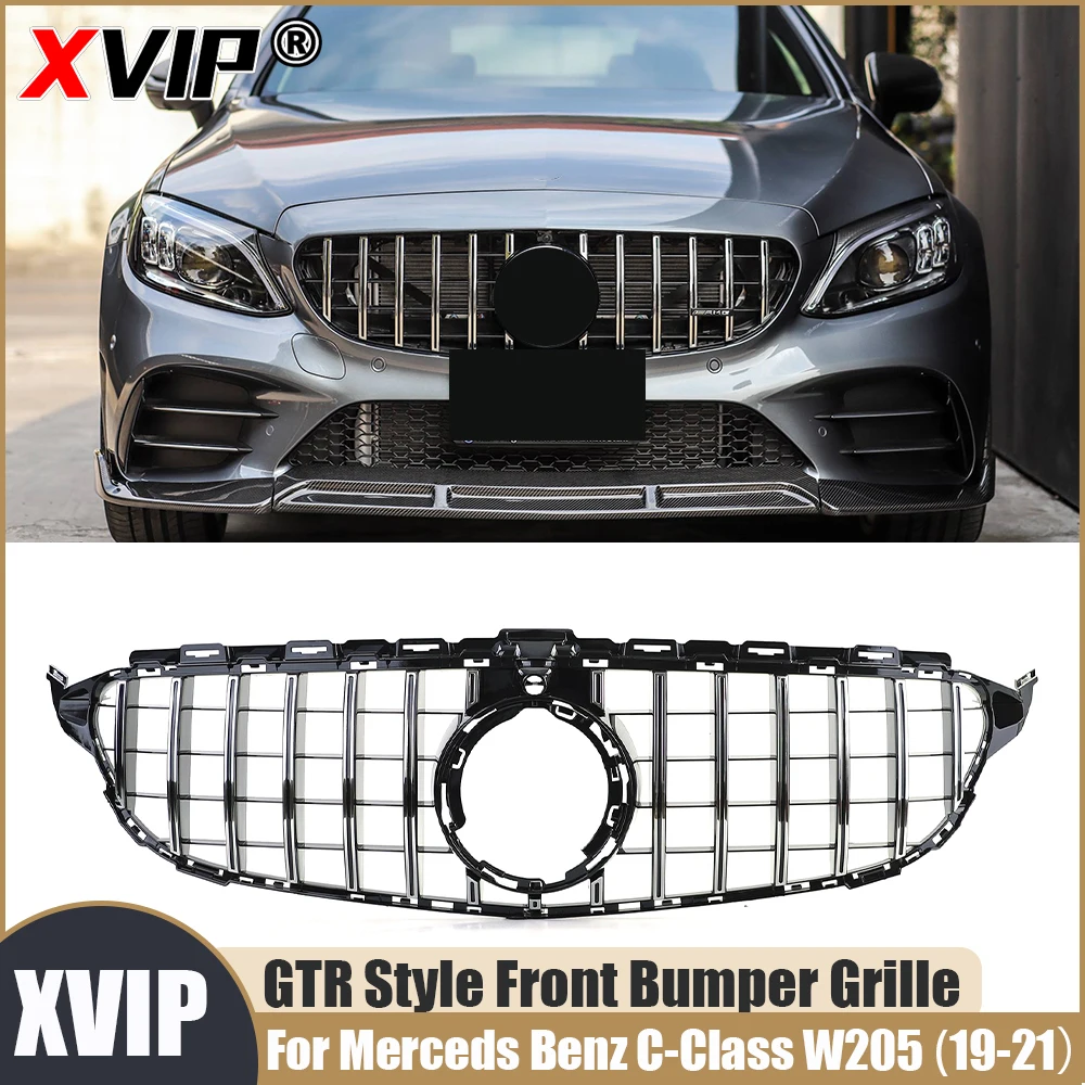 XVIP GTR Style Серебристая передняя верхняя решетка с отверстием для камеры 360 для Mercedes Benz C-Class W205 2019-2021 C180 C200 C300 C450
XVIP GTR Style Серебристая передняя верхняя решетка с отверстием для камеры 360 для Mercedes Benz C-Class W205 2019-2021 C180 C200 C300 C450