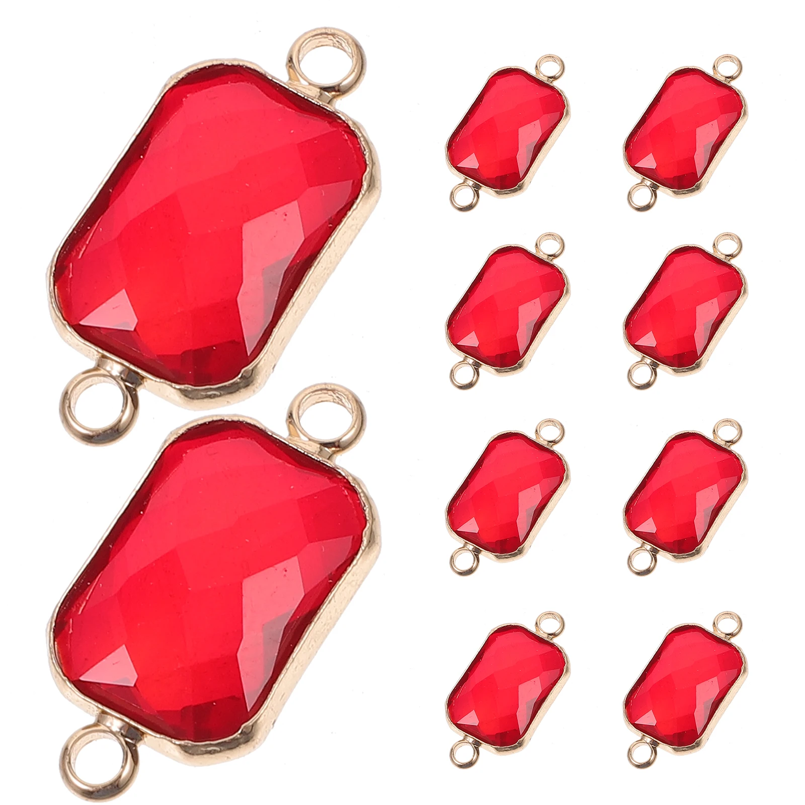 10 Pcs Double Hole Square Glass Diamond Beads Pendants Jewelry Connector Supplies Lightweight Durable Crafting Materials
10 Pcs Double Hole Square Glass Diamond Beads Pendants Jewelry Connector Supplies Lightweight Durable Crafting Materials