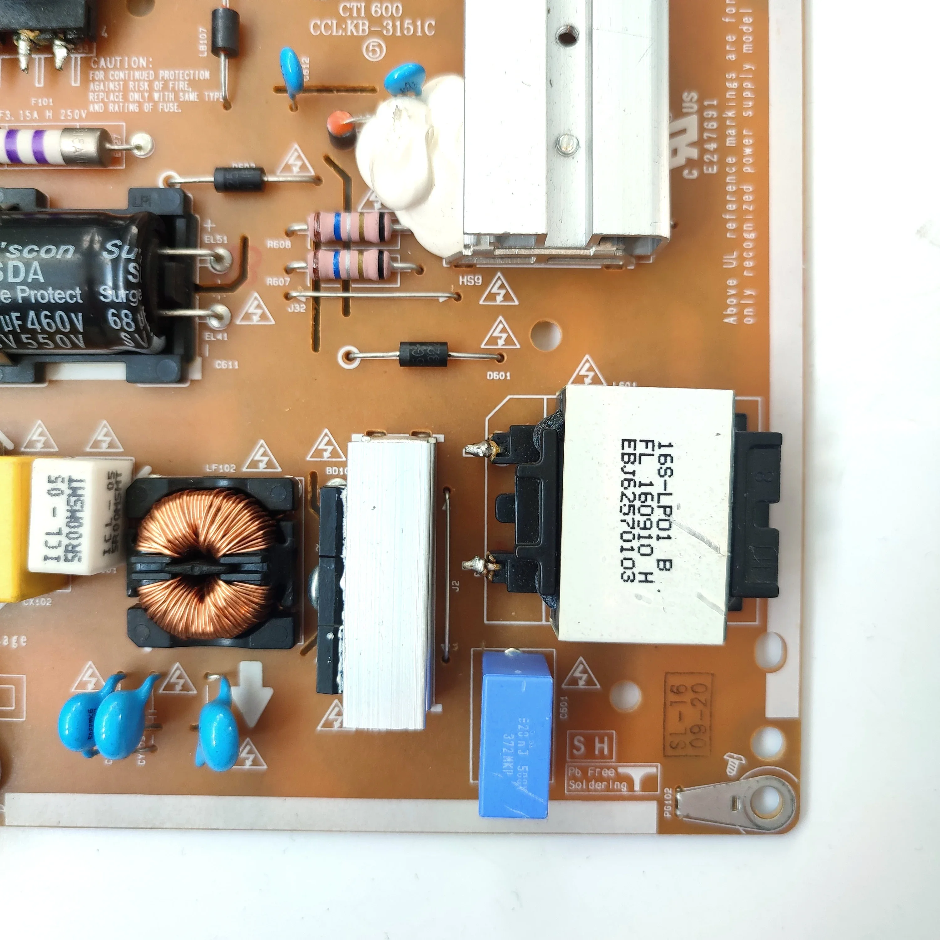 EAX66883501(1.5) EAY64388801 Power Supply Board for LGP43LIU-16CH1 43UH6030-UD 43UH6100-UH 43UH610A-UJBoard Genuine Original
EAX66883501(1.5) EAY64388801 Power Supply Board for LGP43LIU-16CH1 43UH6030-UD 43UH6100-UH 43UH610A-UJBoard Genuine Original