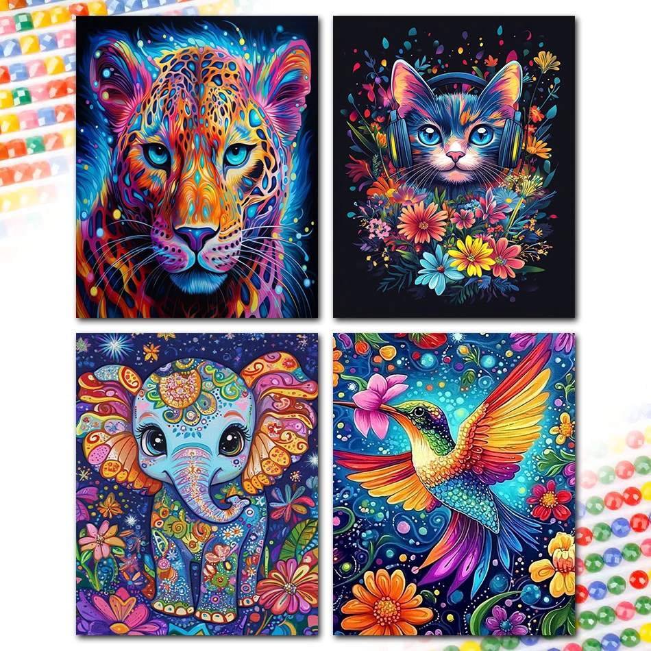 SDOYUNO Diamond Painting Kits Colorful animals 5D Diamond Pictures Diamond Art Kit Embroidery Drill Needle Arts Craft Home Decor
SDOYUNO Diamond Painting Kits Colorful animals 5D Diamond Pictures Diamond Art Kit Embroidery Drill Needle Arts Craft Home Decor