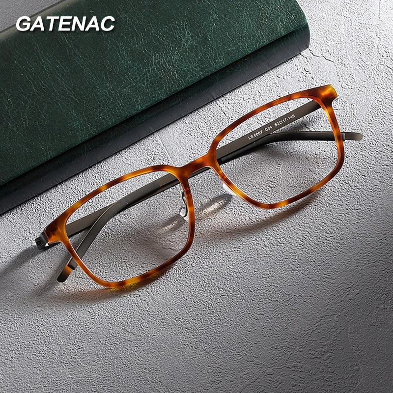 Vintage Acetate Alloy Eyeglasses Frame Men Square Quality Designer Glasses Frame Women Denmark Screwless Luxury Brand Eyewear
Vintage Acetate Alloy Eyeglasses Frame Men Square Quality Designer Glasses Frame Women Denmark Screwless Luxury Brand Eyewear
