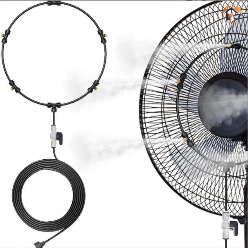 Garden Water Sprayer Portable Mist Fan Ring Fog Maker Summer Cooling System With Brass Nozzles For Outdoor Patio Nebulizer
Garden Water Sprayer Portable Mist Fan Ring Fog Maker Summer Cooling System With Brass Nozzles For Outdoor Patio Nebulizer