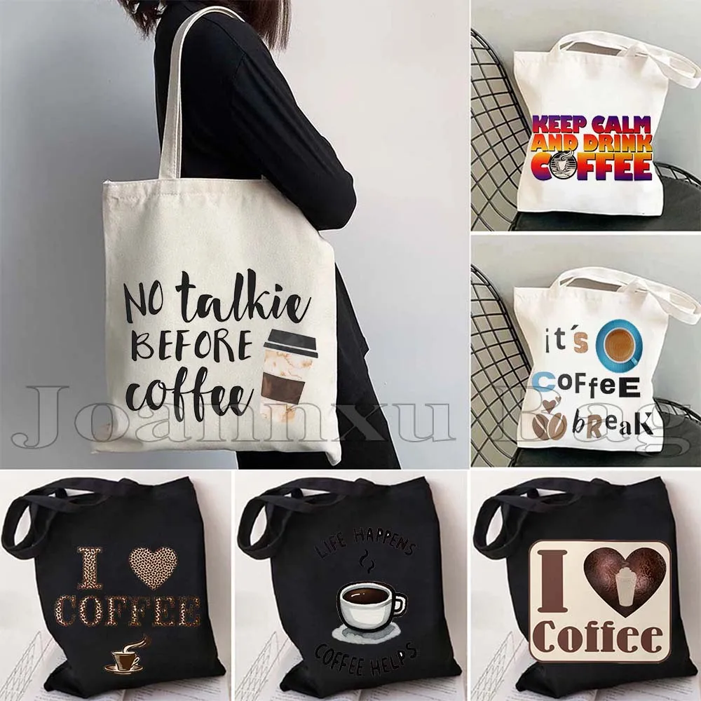Funny No Coffee No Life Tote Bag No Talkie Before Coffee Cute Gifts Latte Cafe Cup Grocery Bags Reading Books Shopper Handbags
Funny No Coffee No Life Tote Bag No Talkie Before Coffee Cute Gifts Latte Cafe Cup Grocery Bags Reading Books Shopper Handbags
