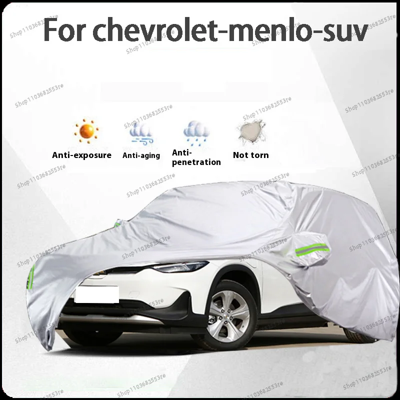 Автомобильный чехол для Chevrolet Menlo Fit — водонепроницаемый, пылезащитный, солнцезащитный козырек (УФ), снегозащитный | Серебряное полное покрытие с защитой в течение всего дня 
Автомобильный чехол для Chevrolet Menlo Fit — водонепроницаемый, пылезащитный, солнцезащитный козырек (УФ), снегозащитный | Серебряное полное покрытие с защитой в течение всего дня