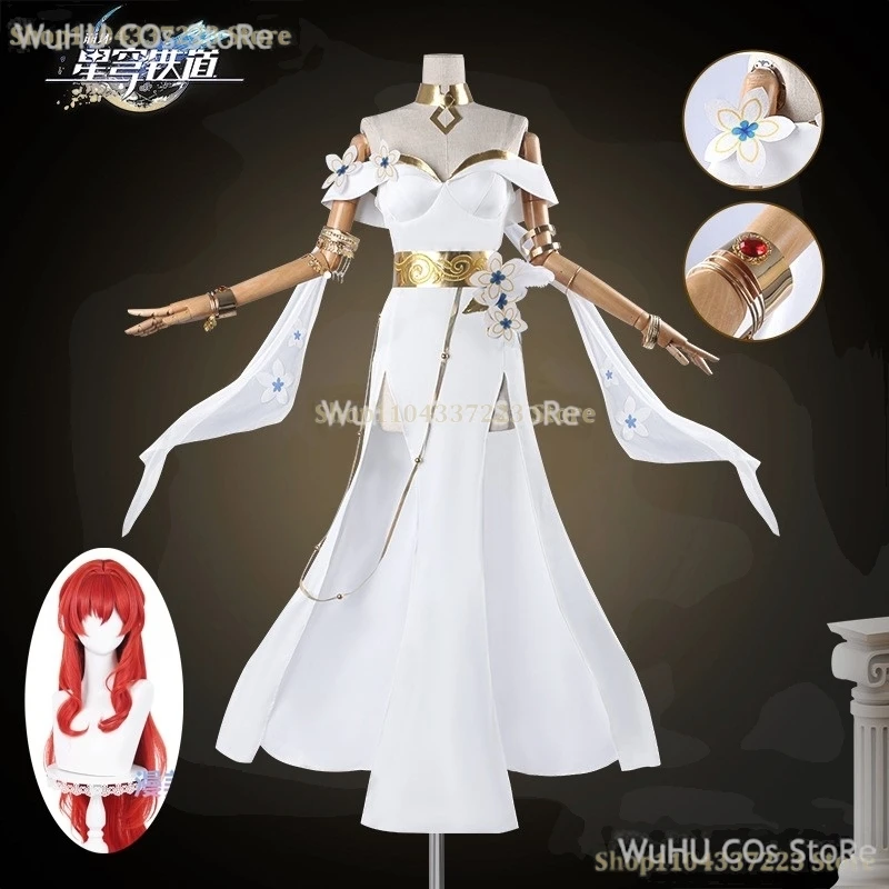 New White Dress Accessories Game Honkai: Star Rail Tribios Cosplay Costume Wig Halloween Carnival Prop Woman Big Tribios Uniform
New White Dress Accessories Game Honkai: Star Rail Tribios Cosplay Costume Wig Halloween Carnival Prop Woman Big Tribios Uniform