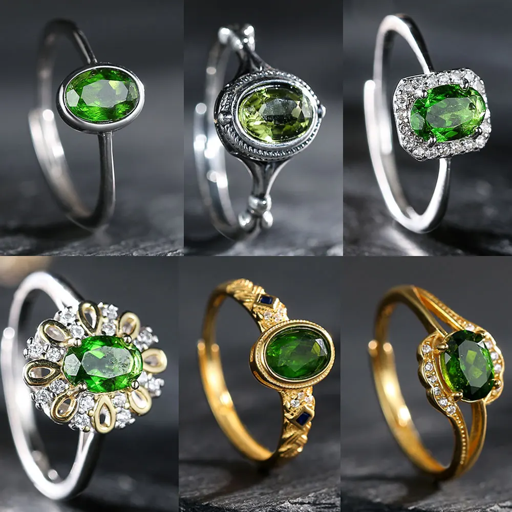Exquisite and elegant S925 pure silver natural diopside women's ring, daily bohemian style, birthday gift jewelry accessories
Exquisite and elegant S925 pure silver natural diopside women's ring, daily bohemian style, birthday gift jewelry accessories