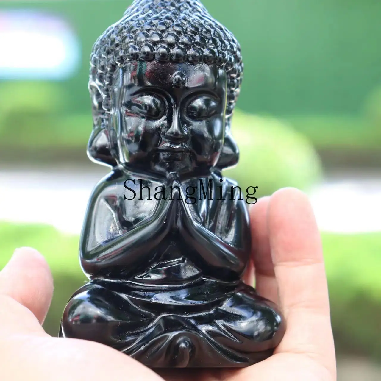 CL natural obsidian rough stone carving is a Sakyani Bodhisattva ornament desktop creative ornament high-end
CL natural obsidian rough stone carving is a Sakyani Bodhisattva ornament desktop creative ornament high-end