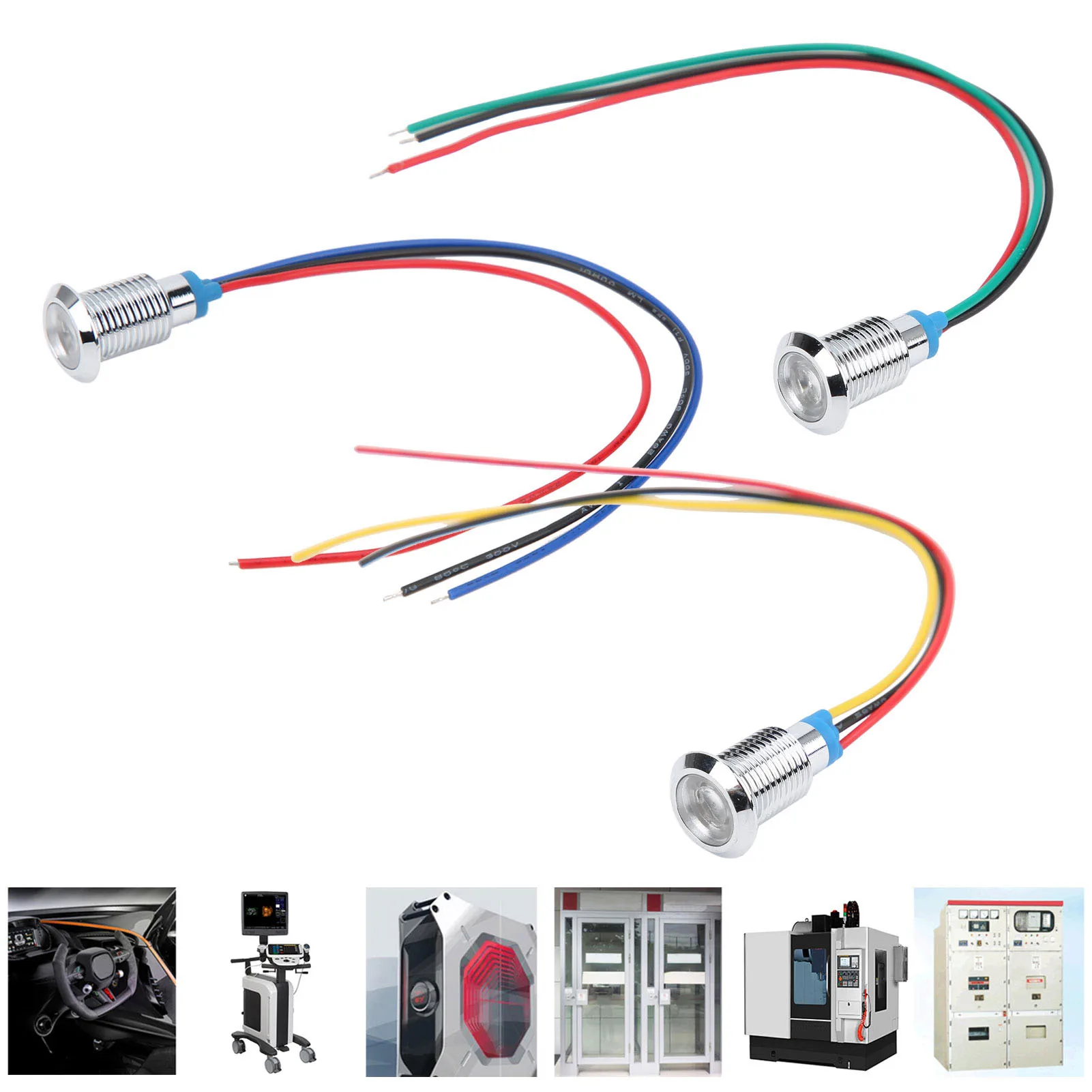 4 Sets PreWired Round LEDs Waterproof 2Color Indicator Light Common Anode 10mm 1224V Waterproof Round LEDs
4 Sets PreWired Round LEDs Waterproof 2Color Indicator Light Common Anode 10mm 1224V Waterproof Round LEDs