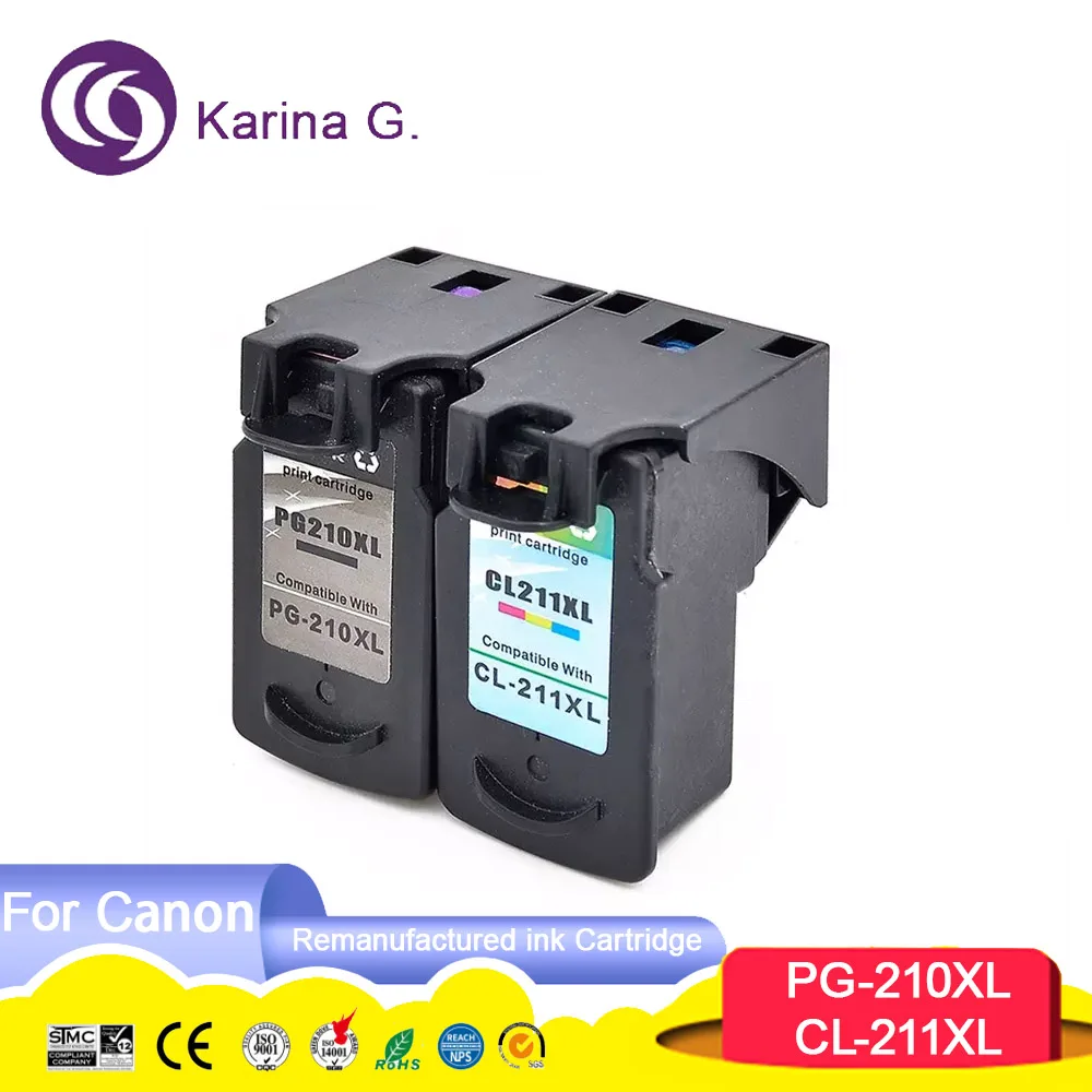 PG 210 210XL PG-210 PG210 CL 211 211XL CL-211 CL211 Восстановленный цветной картридж для принтера Canon MX360 MP280 MX340/MX350
PG 210 210XL PG-210 PG210 CL 211 211XL CL-211 CL211 Восстановленный цветной картридж для принтера Canon MX360 MP280 MX340/MX350