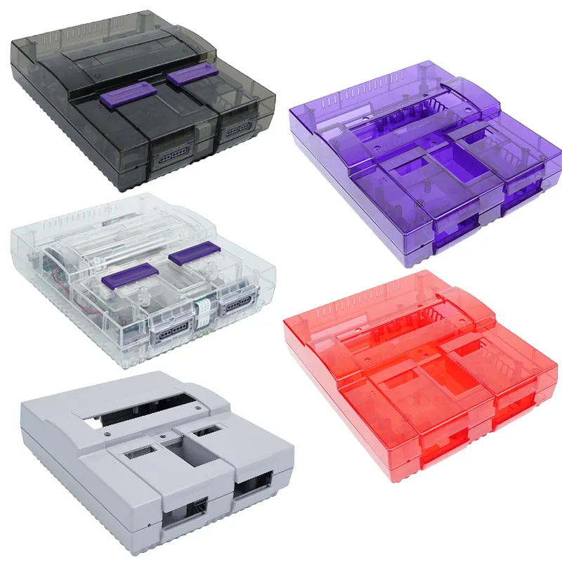 Suitable for SNES Game Console Shell, Console Replacement Translucent Shell