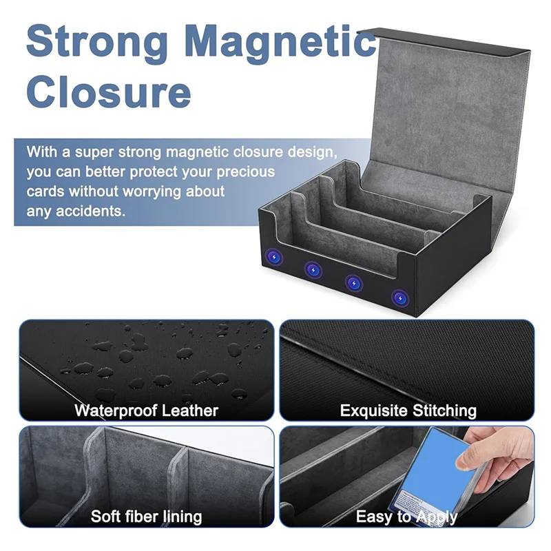 【Must-Haves】Card Deck Case For Trading Cards 1800+, Card Storage Box, Magnetic Closure Storage Box Game Cards Box
【Must-Haves】Card Deck Case For Trading Cards 1800+, Card Storage Box, Magnetic Closure Storage Box Game Cards Box