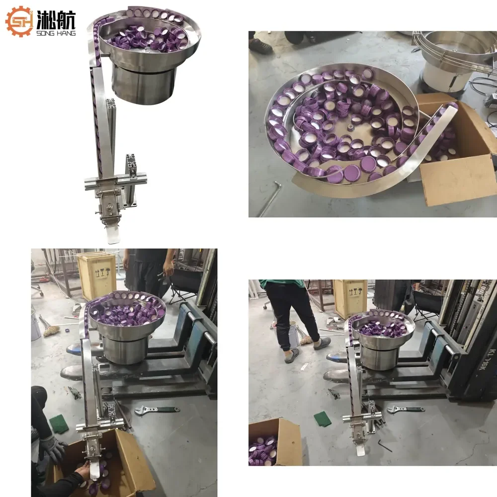 Vibrating Feeder Bowl Feeding Machine with Capping Machine for Bottle Caps
Vibrating Feeder Bowl Feeding Machine with Capping Machine for Bottle Caps