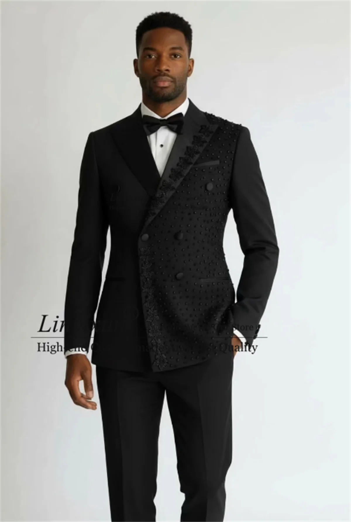 Glitter Jewelry Ornament Men Suits 2 Pieces Sets Wedding Groom Male Blazer Customized Party Tuxedos Double Breasted Ropa Hombre
Glitter Jewelry Ornament Men Suits 2 Pieces Sets Wedding Groom Male Blazer Customized Party Tuxedos Double Breasted Ropa Hombre