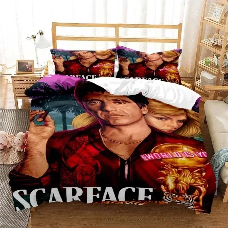 Scarface 3D NEW Duvet Cover Pillowcase Bedding Set Adult Boy Girl Bedroom Decoration Children Single Double Large
Scarface 3D NEW Duvet Cover Pillowcase Bedding Set Adult Boy Girl Bedroom Decoration Children Single Double Large