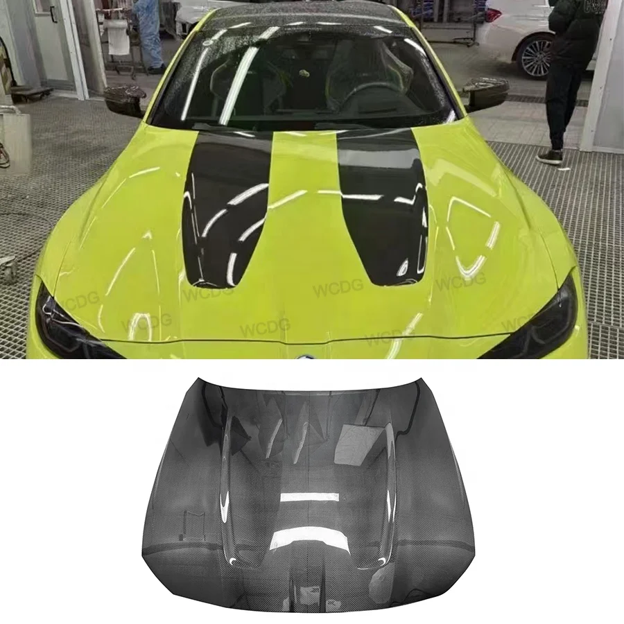 C Style Carbon Fiber Hood Cover for BMW M3 G80 G8X M4 G82 G83 Front Engine Hood Bonnet Cover Bodykit Replacement
C Style Carbon Fiber Hood Cover for BMW M3 G80 G8X M4 G82 G83 Front Engine Hood Bonnet Cover Bodykit Replacement