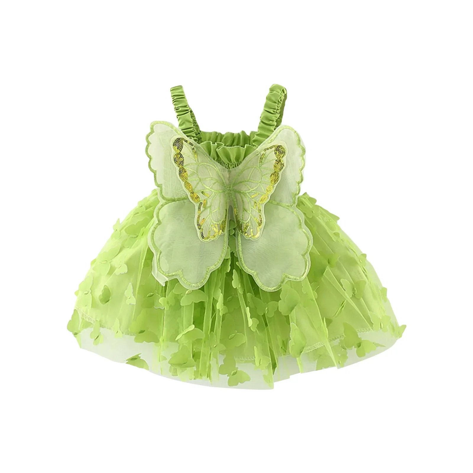 Baby Girls Princess Dress Summer Toddler 3d Fairy Butterfly Wings Hanging Strap Mesh Cute Fashion Kids Birthday Party Dress
Baby Girls Princess Dress Summer Toddler 3d Fairy Butterfly Wings Hanging Strap Mesh Cute Fashion Kids Birthday Party Dress