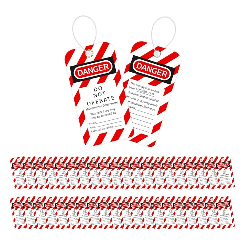 Lockout Tagout Tags 3 X 5.75-Inch, 40 Danger Do Not Operate Tags With 40 Zip Ties Parts Kit
Lockout Tagout Tags 3 X 5.75-Inch, 40 Danger Do Not Operate Tags With 40 Zip Ties Parts Kit