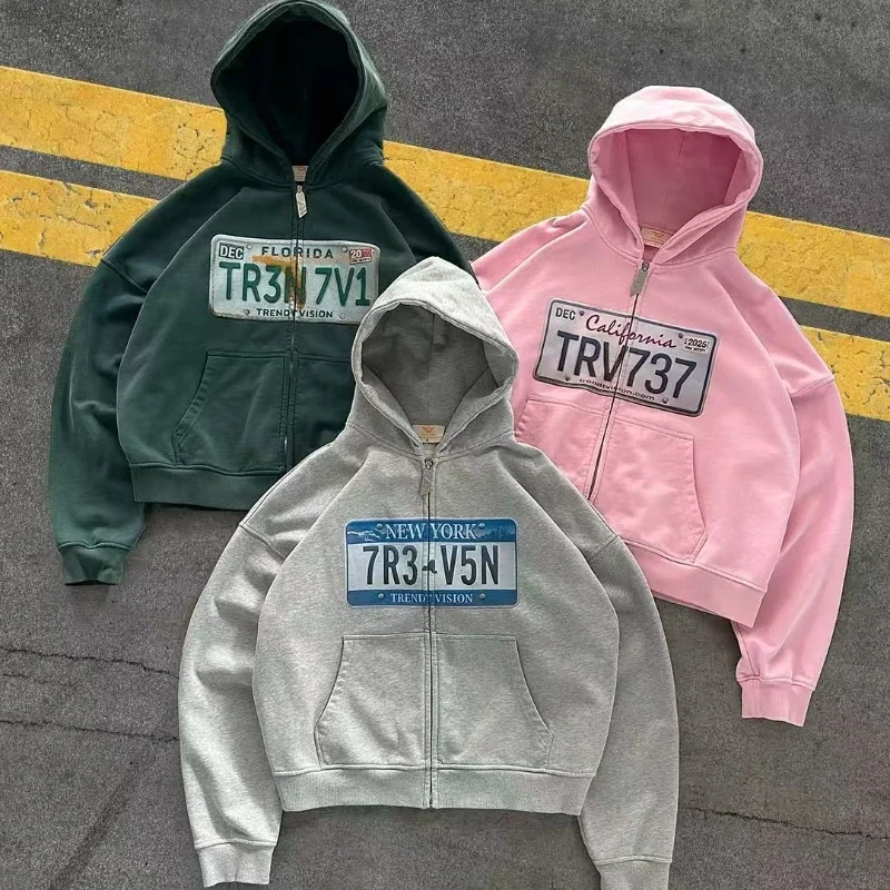 Ins Tide High Street Zipper Long-sleeved Sweatshirt Gray Cotton Padded Thickened Hoodie Men Women Spring New Loose Couple Hoodie
Ins Tide High Street Zipper Long-sleeved Sweatshirt Gray Cotton Padded Thickened Hoodie Men Women Spring New Loose Couple Hoodie