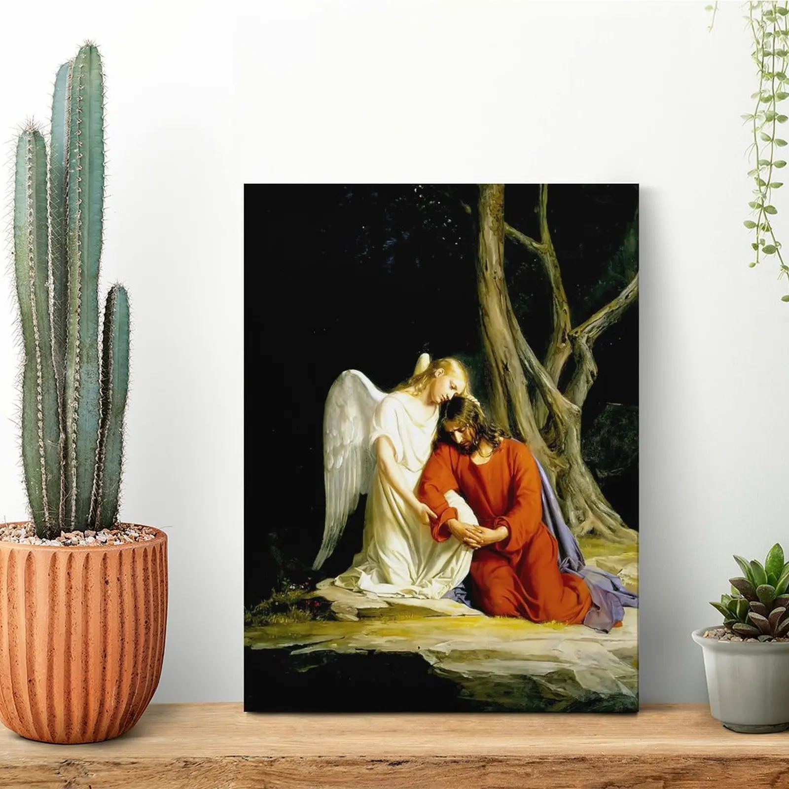Angel Comforting Jesus Canvas Painting Painting Wall Cave Print Club Bar Rusty Framed Wall Paintings
Angel Comforting Jesus Canvas Painting Painting Wall Cave Print Club Bar Rusty Framed Wall Paintings
