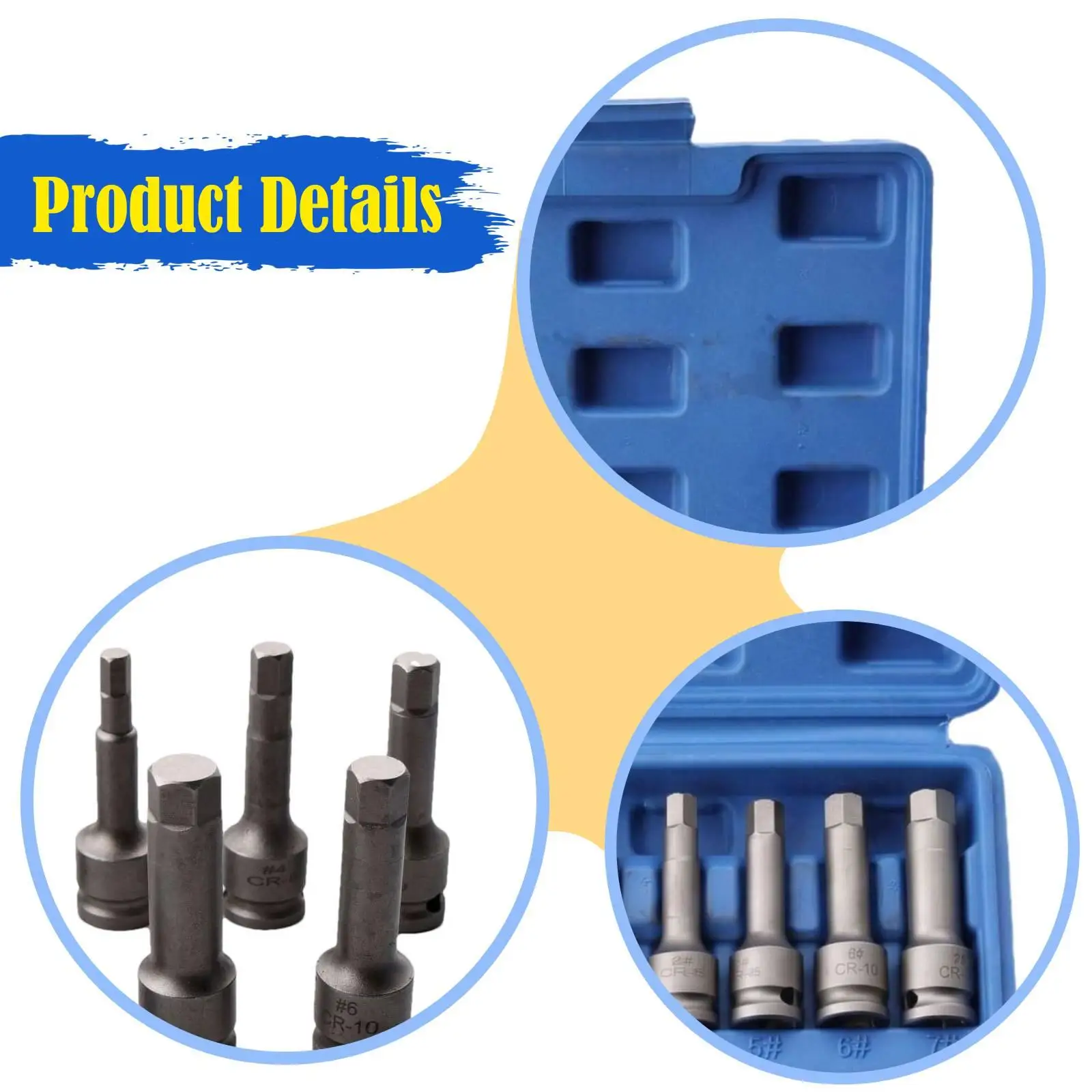 Screw Extractor Set with Storage Case Replacement Compact Convenient Metal Men Women Sturdy Efficient Supplies Removal Tool
Screw Extractor Set with Storage Case Replacement Compact Convenient Metal Men Women Sturdy Efficient Supplies Removal Tool
