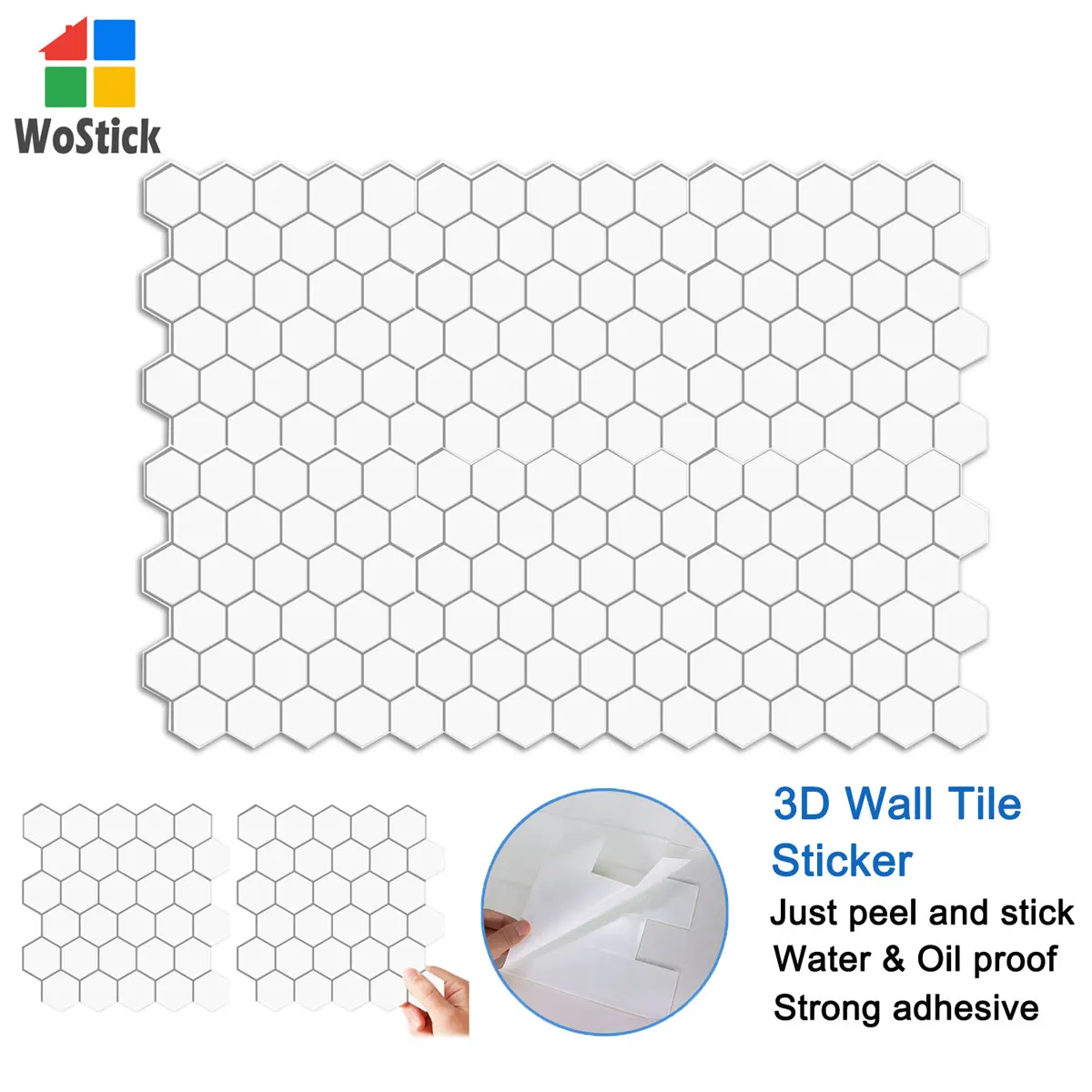 Self-adhesive Wall Stickers 3D Backspalsh Tile Peel and Stick Waterproof Removable Wallpaper 1/5 Pieces
Self-adhesive Wall Stickers 3D Backspalsh Tile Peel and Stick Waterproof Removable Wallpaper 1/5 Pieces