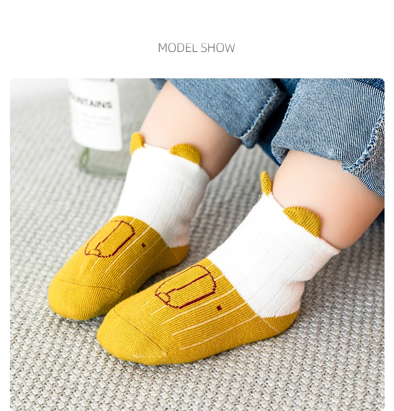 Newborn Baby 3 Pairs Ear Flap Socks 0-3 Years Kids Soft Cozy Cute Cotton Breathable Cartoon Pattern Children's Socks For Boys
Newborn Baby 3 Pairs Ear Flap Socks 0-3 Years Kids Soft Cozy Cute Cotton Breathable Cartoon Pattern Children's Socks For Boys
