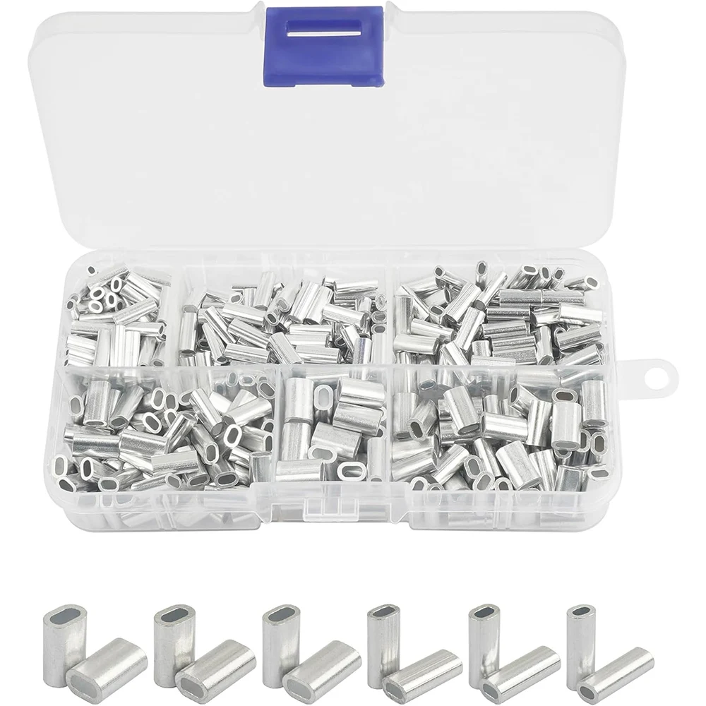 460Pcs Fishing Line Crimp Sleeves Kit Single Barrel Crimp Sleeves Aluminum Oval Crimping Loop Sleeves Line Tube Connectors
460Pcs Fishing Line Crimp Sleeves Kit Single Barrel Crimp Sleeves Aluminum Oval Crimping Loop Sleeves Line Tube Connectors