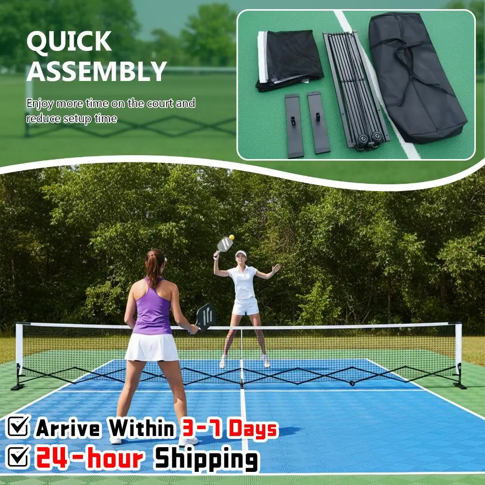 Lightweight Pickle Ball Net 22FT Pickleball Set Net with Steady Metal Frame Free Assembly & Carry Bag for Indoor and Outdoor Use
Lightweight Pickle Ball Net 22FT Pickleball Set Net with Steady Metal Frame Free Assembly & Carry Bag for Indoor and Outdoor Use