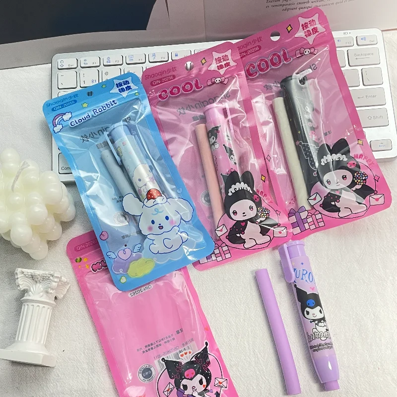 Sanrio Hello Kitty Pushable Erasers Anime Action Figures Kuromi Cinnamoroll My Melody Cartoon Stationery Children Birthday Gifts
Sanrio Hello Kitty Pushable Erasers Anime Action Figures Kuromi Cinnamoroll My Melody Cartoon Stationery Children Birthday Gifts