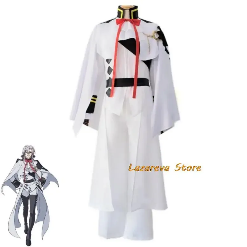 Anime Ferid Bathory Owari No Seraph Of The End Cosplay Costume Wig Vampire White Uniform Hallowen Carnival Party Suit
Anime Ferid Bathory Owari No Seraph Of The End Cosplay Costume Wig Vampire White Uniform Hallowen Carnival Party Suit