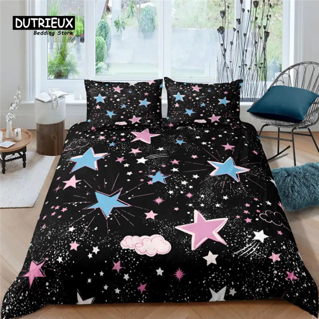 Luxury 3D Star Print Home Living Comfortable Duvet Cover Pillowcase Kid Bedding Set Queen and King EU/US/AU/UK Size
Luxury 3D Star Print Home Living Comfortable Duvet Cover Pillowcase Kid Bedding Set Queen and King EU/US/AU/UK Size
