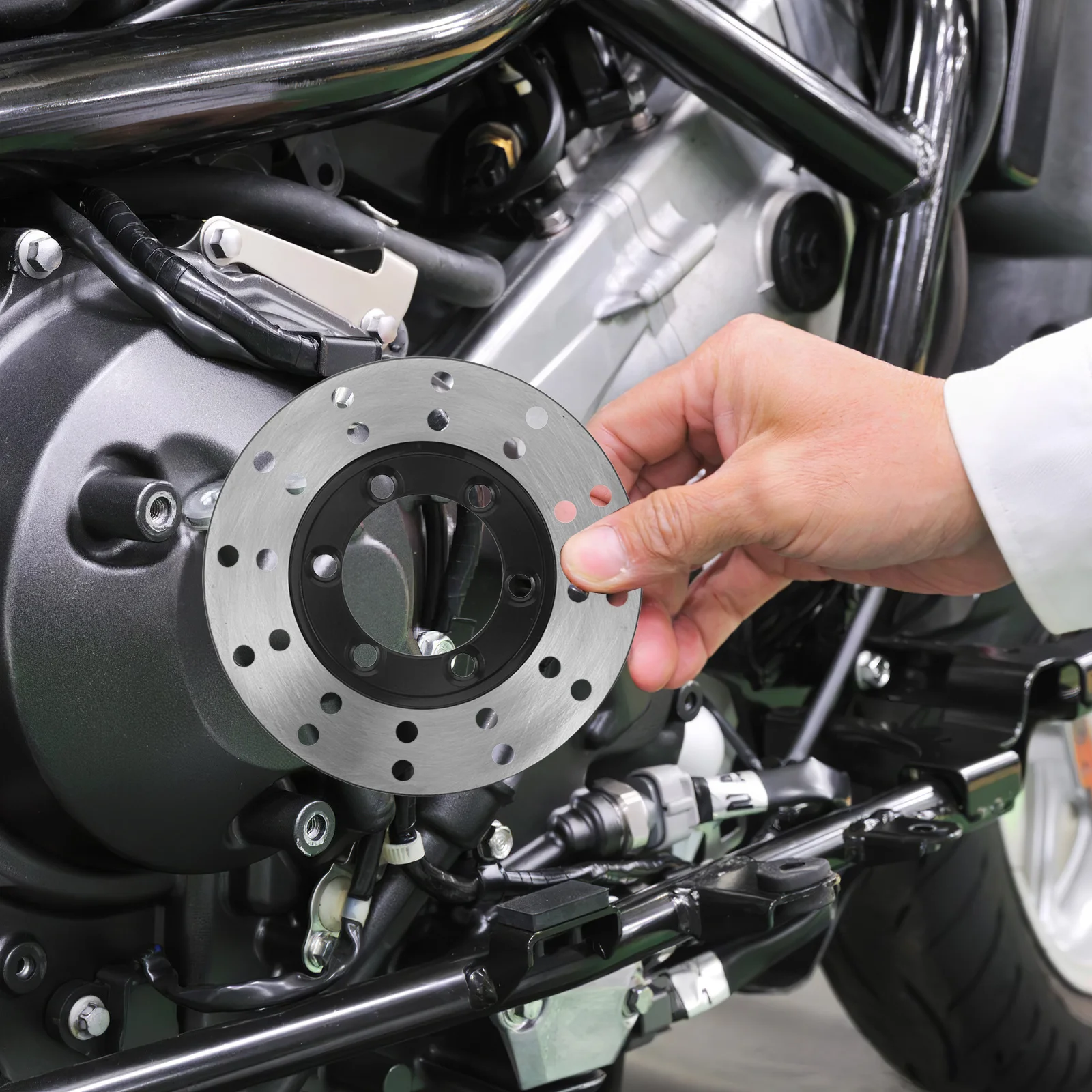 Front Brake Disc Plate 129Mm Replacement for Atv Quad Dirt Bikes 50Cc-250Cc Enhanced Stopping Power Large Contact Surface Easy
Front Brake Disc Plate 129Mm Replacement for Atv Quad Dirt Bikes 50Cc-250Cc Enhanced Stopping Power Large Contact Surface Easy