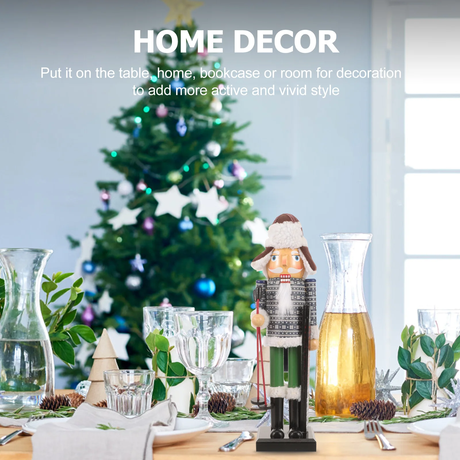 Wood Christmas Nutcracker Skiing Man Wooden Nutcracker Craft Tabletop Xmas Decoration Wood Xmas Nutcrackers Window Decor
Wood Christmas Nutcracker Skiing Man Wooden Nutcracker Craft Tabletop Xmas Decoration Wood Xmas Nutcrackers Window Decor