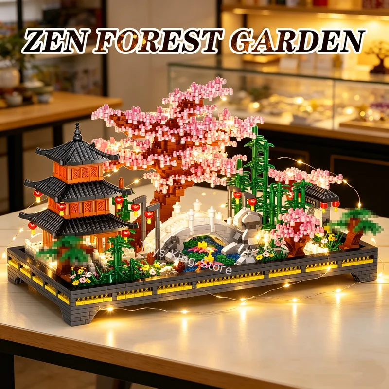 2805PC Zen Forest Garden Building Blocks Flower Tree Chinese Ancient Architecture Educational Puzzle Kids Toys Ornament Gifts
2805PC Zen Forest Garden Building Blocks Flower Tree Chinese Ancient Architecture Educational Puzzle Kids Toys Ornament Gifts