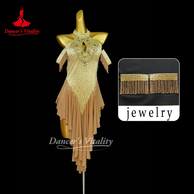 Latin Dance Dresses Women Customized High End Sexy Backless Dress Adult and Child Latin Competition Costume Dancer's Vitality
Latin Dance Dresses Women Customized High End Sexy Backless Dress Adult and Child Latin Competition Costume Dancer's Vitality