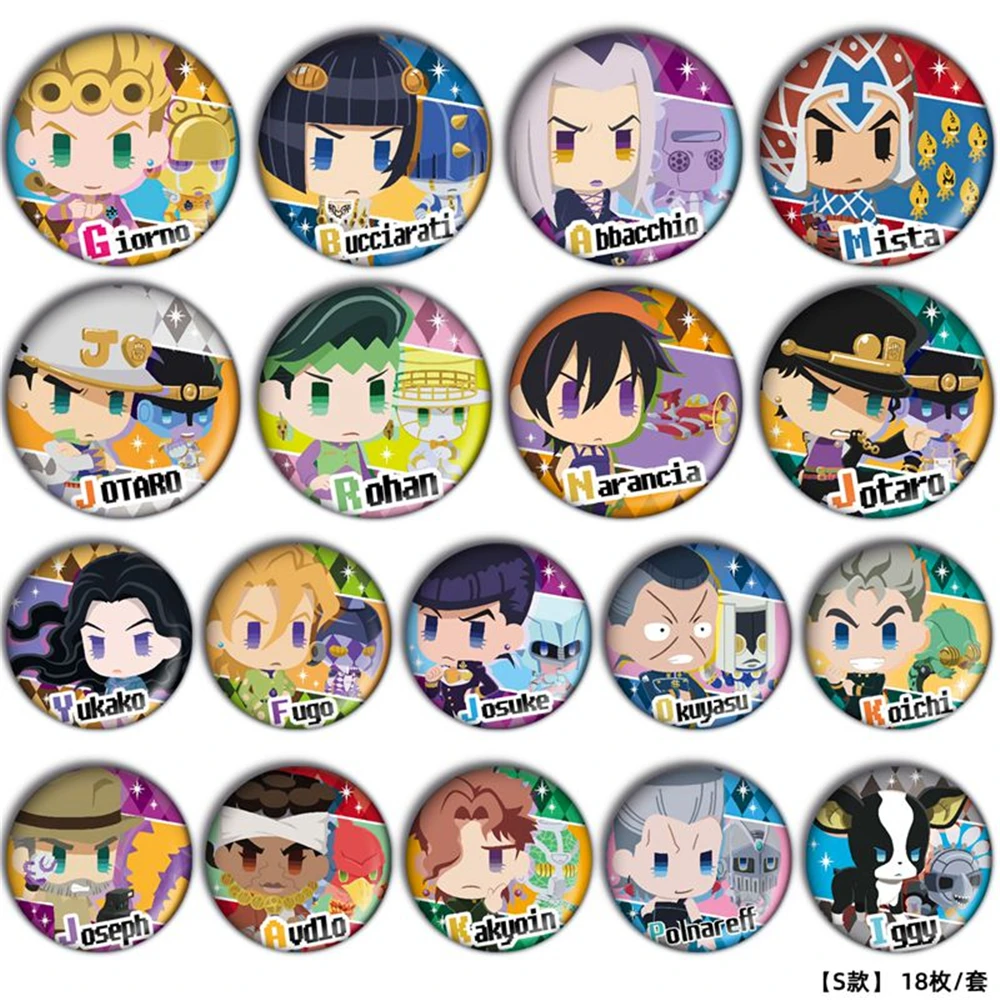 58mm Anime JoJo's Bizarre Adventure Golden Wind Giorno Giovanna Guido Mista Cosplay COSTUME Badge Pin SPTE Tinplate Brooch
58mm Anime JoJo's Bizarre Adventure Golden Wind Giorno Giovanna Guido Mista Cosplay COSTUME Badge Pin SPTE Tinplate Brooch