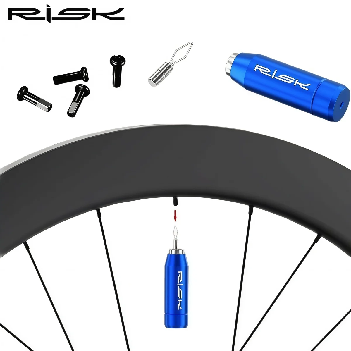 RISK RL307 / RL308 Magnetic Nipple Puller Kit – for Eyeletless & Carbon Rims 13G-15G Alloy Nipples Compatible Deep-Section
RISK RL307 / RL308 Magnetic Nipple Puller Kit – for Eyeletless & Carbon Rims 13G-15G Alloy Nipples Compatible Deep-Section