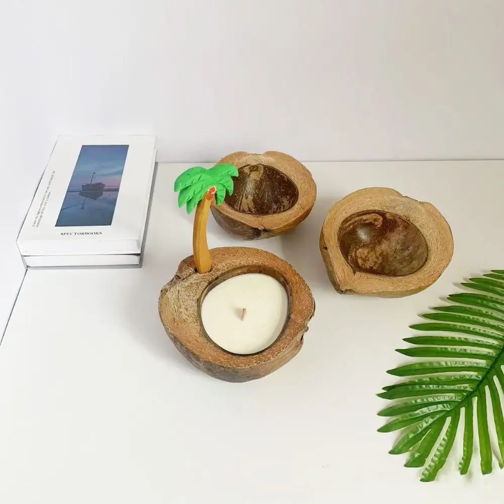 Crafts Natural Boat-shaped Coconut Shell Holder Wax Free Creative Candlestick Delicate Art Incense Holder Candle Cup
Crafts Natural Boat-shaped Coconut Shell Holder Wax Free Creative Candlestick Delicate Art Incense Holder Candle Cup