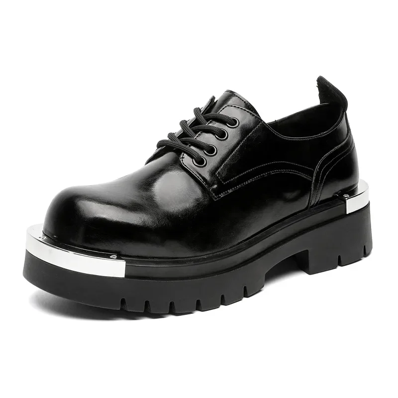 Spring Autumn Designer Platform Men's Dress Shoes Business Formal Bright Face Patent Leather shoes for men Black Derby Shoes Men
Spring Autumn Designer Platform Men's Dress Shoes Business Formal Bright Face Patent Leather shoes for men Black Derby Shoes Men